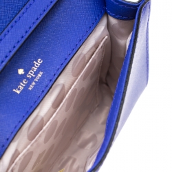 Pre Owned Kate Spade Blue Leather Cameron Street Corin Crossbody