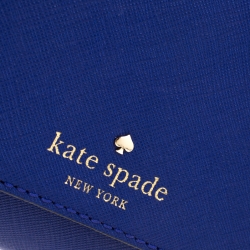 Pre Owned Kate Spade Blue Leather Cameron Street Corin Crossbody