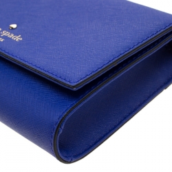 Pre Owned Kate Spade Blue Leather Cameron Street Corin Crossbody