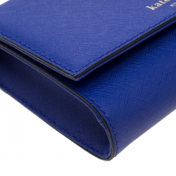 Pre Owned Kate Spade Blue Leather Cameron Street Corin Crossbody