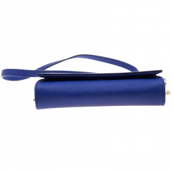 Pre Owned Kate Spade Blue Leather Cameron Street Corin Crossbody