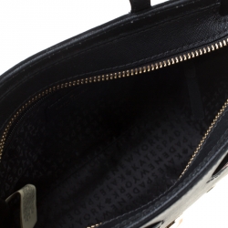 Pre Owned Kate Spade Black Leather Mini Hayden Jazz Things Up Tote