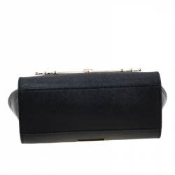 Pre Owned Kate Spade Black Leather Mini Hayden Jazz Things Up Tote