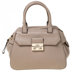 Kate Spade Olive Green Saffiano Leather Cameron Street Mega Lane Bowler Bag