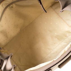 Pre Owned Kate Spade Beige Leather Front Pocket Satchel