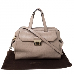 Pre Owned Kate Spade Beige Leather Front Pocket Satchel