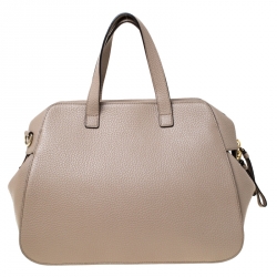 Pre Owned Kate Spade Beige Leather Front Pocket Satchel