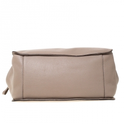 Pre Owned Kate Spade Beige Leather Front Pocket Satchel