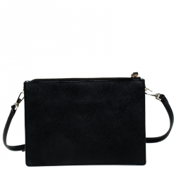 Pre Owned Kate Spade Black Lasercut Leather Clarise Crossbody Bag