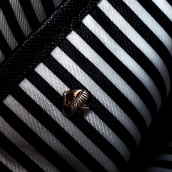 Pre Owned Kate Spade Black Lasercut Leather Clarise Crossbody Bag