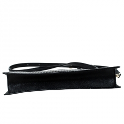 Pre Owned Kate Spade Black Lasercut Leather Clarise Crossbody Bag