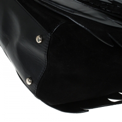 مملوكة مسبقًا Kate Spade Black Suede and Leather On Pointe Swan Tote