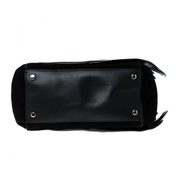 مملوكة مسبقًا Kate Spade Black Suede and Leather On Pointe Swan Tote
