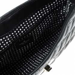 Pre Owned Kate Spade Black Quilted Leather Astor Court Flap Shoulder Bag