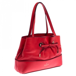 Pre Owned Kate Spade Red Leather Shoulder Bag