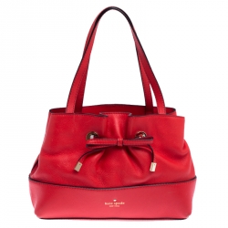 Pre Owned Kate Spade Red Leather Shoulder Bag