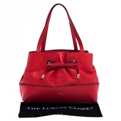 Pre Owned Kate Spade Red Leather Shoulder Bag