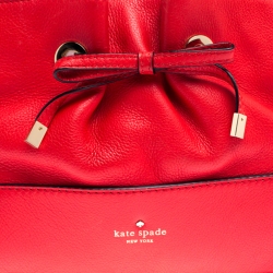 Pre Owned Kate Spade Red Leather Shoulder Bag