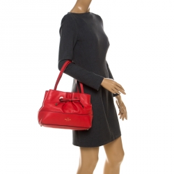 Pre Owned Kate Spade Red Leather Shoulder Bag