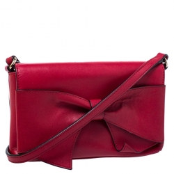 Pre Owned Kate Spade Red Leather Crossbody Bag