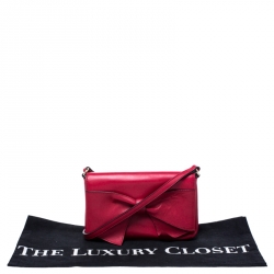 Pre Owned Kate Spade Red Leather Crossbody Bag