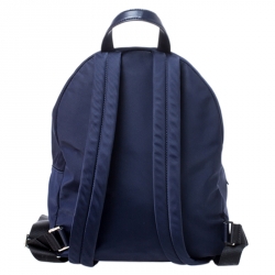 Pre Owned Kate Spade Navy Blue Nylon Embellished Hartley Watson Lane Backpack