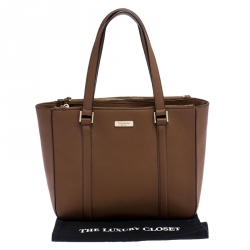 Pre Owned Kate Spade Brown Leather Newbury Lane Tote
