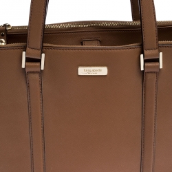 Pre Owned Kate Spade Brown Leather Newbury Lane Tote