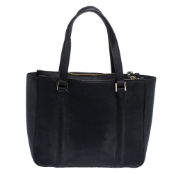 Pre Owned Kate Spade Black Leather Mulberry Street Leighann Tote