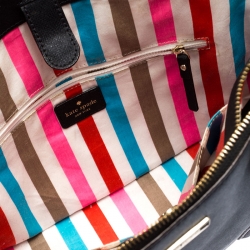 Pre Owned Kate Spade Black Leather Mulberry Street Leighann Tote