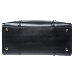 Pre Owned Kate Spade Black Leather Zip Tote