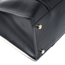 Pre Owned Kate Spade Black Leather Zip Tote