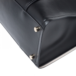 Pre Owned Kate Spade Black Leather Zip Tote