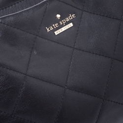 Pre Owned Kate Spade Black Quilted Leather New York Emerson Lane Small Ryley Shoulder Bag