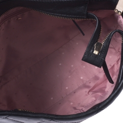 Pre Owned Kate Spade Black Quilted Leather New York Emerson Lane Small Ryley Shoulder Bag
