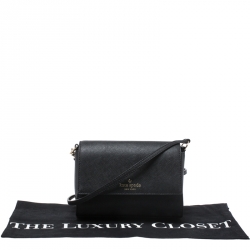 Pre Owned Kate Spade Black Leather Crossbody Bag