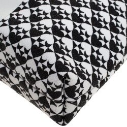 Pre Owned Kate Spade Black/White Coated Canvas Crossbody Bag