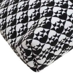 Pre Owned Kate Spade Black/White Coated Canvas Crossbody Bag