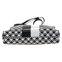 Pre Owned Kate Spade Black/White Coated Canvas Crossbody Bag