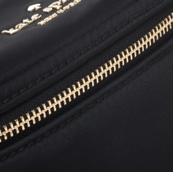 Pre Owned Kate Spade Black Satin Belt Bag