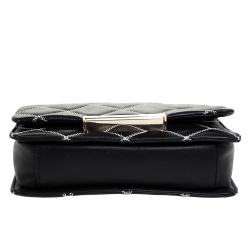 Pre Owned Kate Spade Black Quilted Leather Make It Mine Shoulder Bag