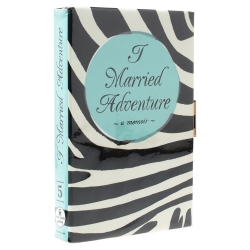 Pre Owned Kate Spade Tri Color PVC and Canvas I Married Adventure Clutch