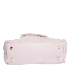 Pre Owned Kate Spade Light Pink Quilted Leather Patterson Drive Dome Satchel