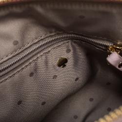 Pre Owned Kate Spade Light Pink Quilted Leather Patterson Drive Dome Satchel