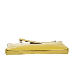 Pre Owned Kate Spade Yellow Leather Wellesley Shoulder Bag