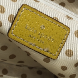 Pre Owned Kate Spade Yellow Leather Wellesley Shoulder Bag