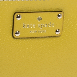 Pre Owned Kate Spade Yellow Leather Wellesley Shoulder Bag