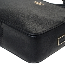 Pre Owned Kate Spade Black Leather Kingston Drive Arla Crossbody Bag