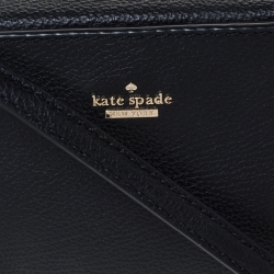 Pre Owned Kate Spade Black Leather Kingston Drive Arla Crossbody Bag