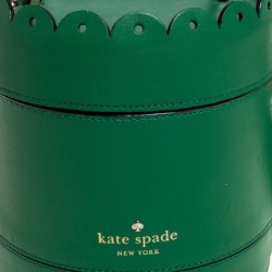 Pre Owned حقيبة كيت سبيد "واتركان" جلد أخضر 